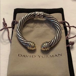 Cable Classics Cuff Bracelet with 14k gold